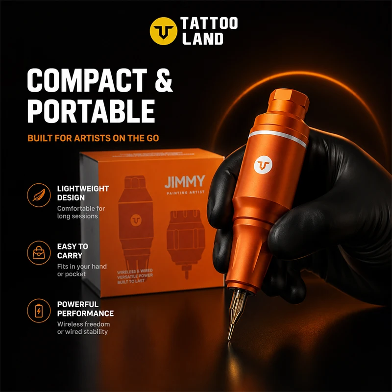 JIMMY Wireless Tattoo Pen Dual Large Capacity Batteries Stable Output Ergonomic Permanent Makeup For Professional Tattoo Artists
JIMMY Wireless Tattoo Pen Dual Large Capacity Batteries Stable Output Ergonomic Permanent Makeup For Professional Tattoo Artists