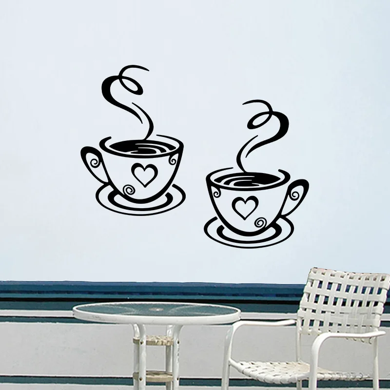 Coffee Cup Wall Panels - 2pcs Creative Printed Stickers, Self-Adhesive Kitchen Decor & Cafe Theme Background Removable Wall Art
Coffee Cup Wall Panels - 2pcs Creative Printed Stickers, Self-Adhesive Kitchen Decor & Cafe Theme Background Removable Wall Art