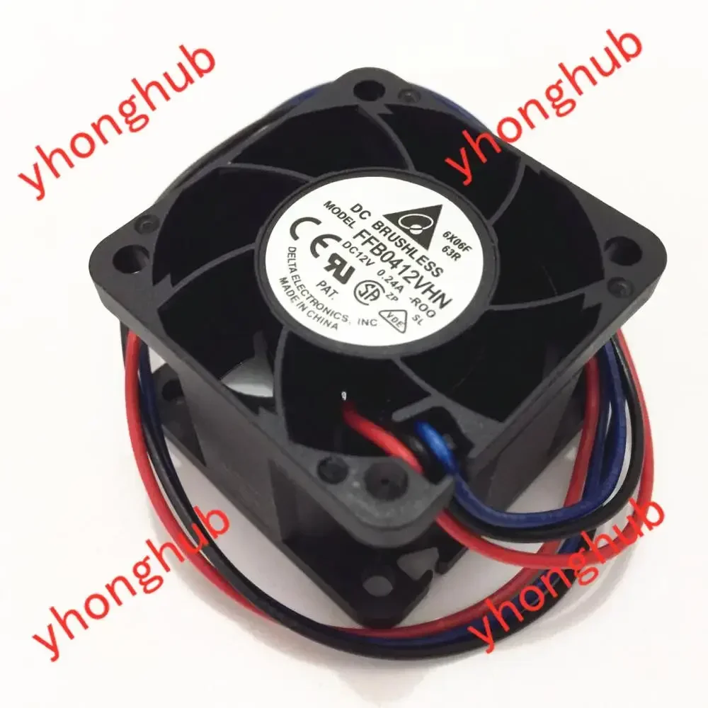 Delta Electronics FFB0412VHN R00 DC 12V 0.24A 40x40x28mm 3-wire Server Cooling Fan
Delta Electronics FFB0412VHN R00 DC 12V 0.24A 40x40x28mm 3-wire Server Cooling Fan