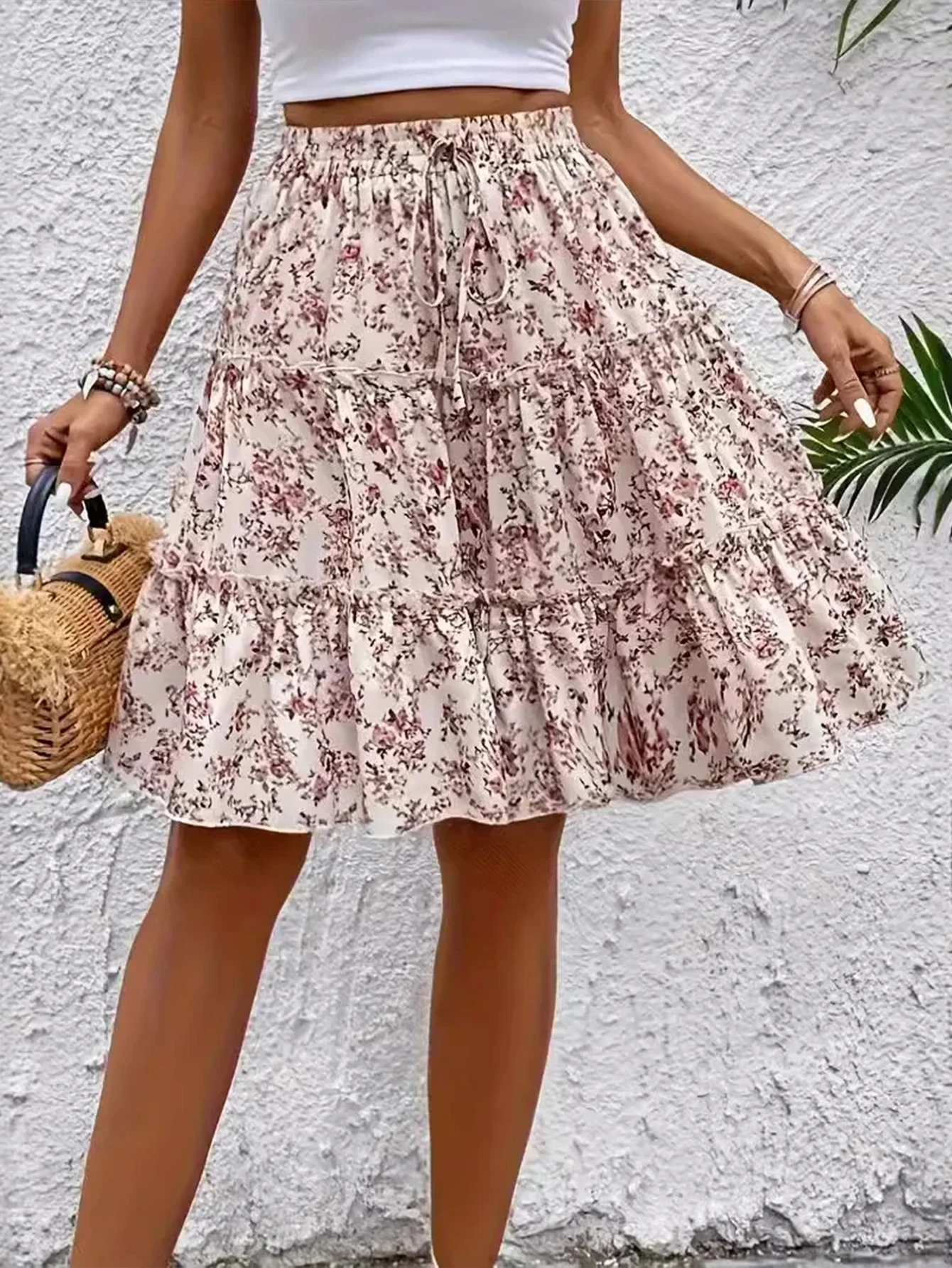 Women's Cottagecore High Waist Lace-Up Skirt Full Print Casual Summer Autumn Fashion Half Skirt for Ladies
Women's Cottagecore High Waist Lace-Up Skirt Full Print Casual Summer Autumn Fashion Half Skirt for Ladies