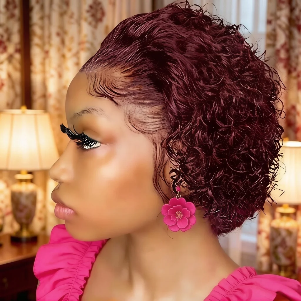 Natural Looking 13x1 Lace Front Wig Brazilian Human Hair -deep Wave Pixie Cut Bob Natural Hairline for Women Suitable for Daily
Natural Looking 13x1 Lace Front Wig Brazilian Human Hair -deep Wave Pixie Cut Bob Natural Hairline for Women Suitable for Daily