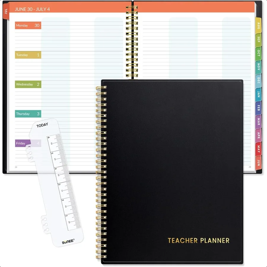 Teacher 20252026 Academic Year Lite Lesson Book with 7 Periods Jul 2025 Jun 2026 8.5"x11" Daily Weekly and Monthly Organizers 
Teacher 20252026 Academic Year Lite Lesson Book with 7 Periods Jul 2025 Jun 2026 8.5"x11" Daily Weekly and Monthly Organizers