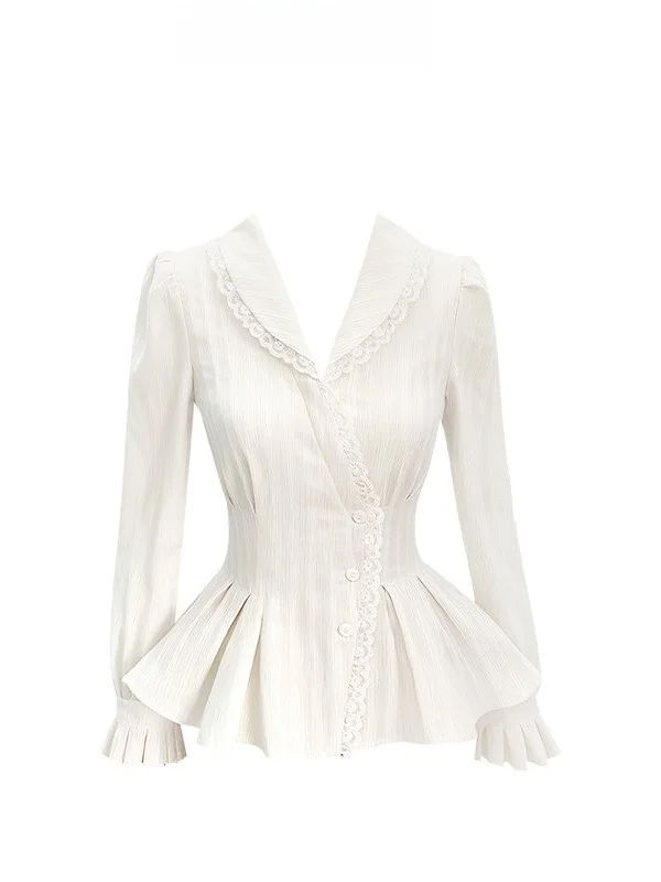 Simple Striped Silk irt Women's Regular Sve Long Collar Button Closure Skirt Waist Inward Outward Breathable Comfortable
Simple Striped Silk irt Women's Regular Sve Long Collar Button Closure Skirt Waist Inward Outward Breathable Comfortable