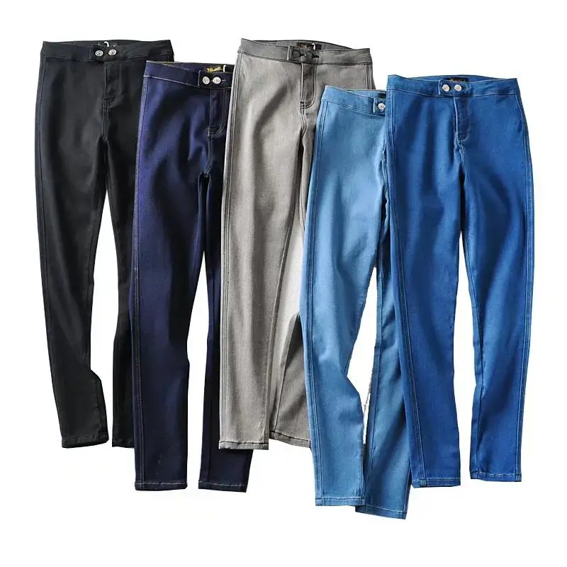 High Waisted Two Button Elastic Small Leg Jeans Women's Black Denim High Waist Tight Fit Medium Stretch Spring 2025 Fashion
High Waisted Two Button Elastic Small Leg Jeans Women's Black Denim High Waist Tight Fit Medium Stretch Spring 2025 Fashion