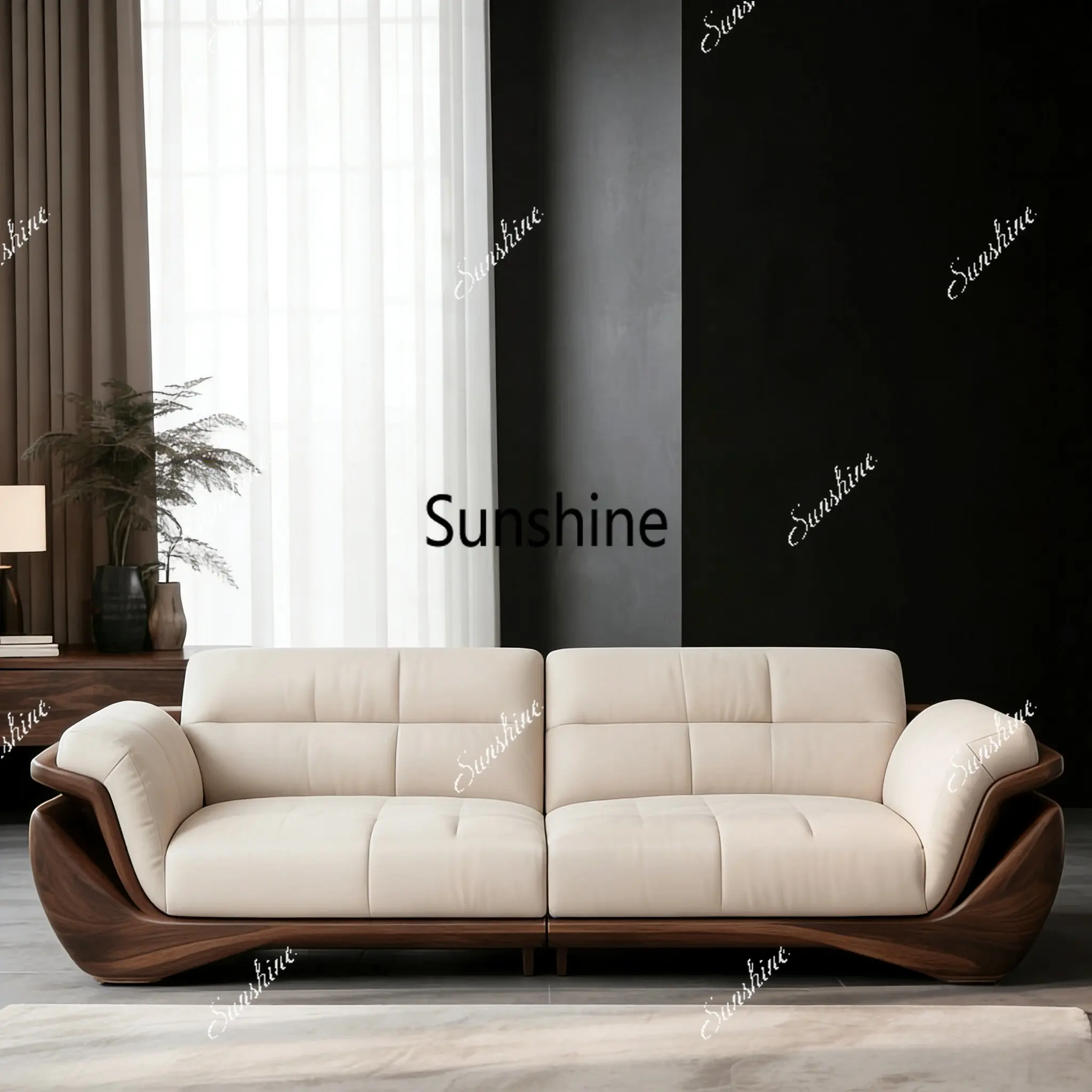 New Chinese-style simple living room light luxury hotel office bed and breakfast sofa
New Chinese-style simple living room light luxury hotel office bed and breakfast sofa