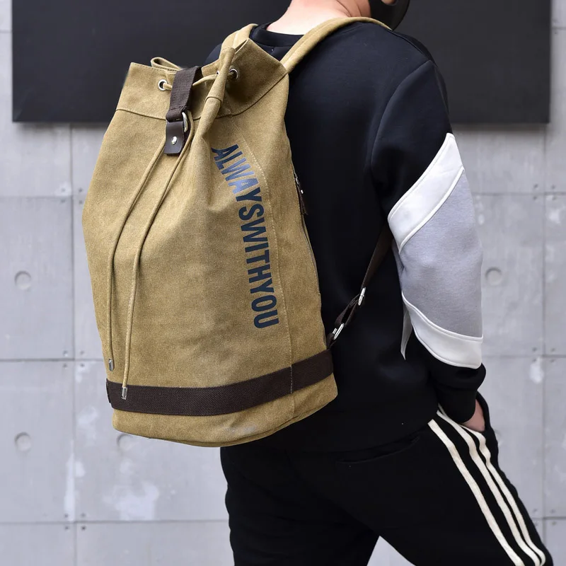 Fashionable Canvas Sports Backpack, Round Bucket Bag, Travel Computer Backpack, Men's Bag, Casual Travel School Bag, Unisex
Fashionable Canvas Sports Backpack, Round Bucket Bag, Travel Computer Backpack, Men's Bag, Casual Travel School Bag, Unisex