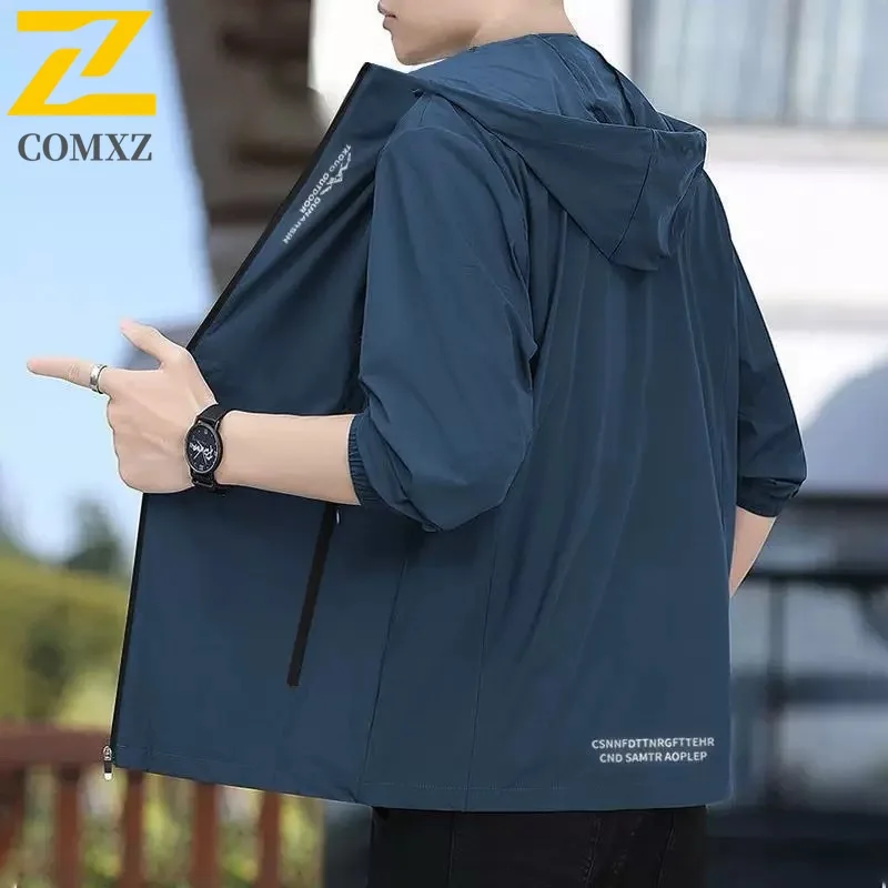 Men Sunscreen Coat Summer Outdoor UPF50+UV Protection Skincare Hat Thin Ice Silk Breathable Casual Cycling Fishing Skin Clothes
Men Sunscreen Coat Summer Outdoor UPF50+UV Protection Skincare Hat Thin Ice Silk Breathable Casual Cycling Fishing Skin Clothes