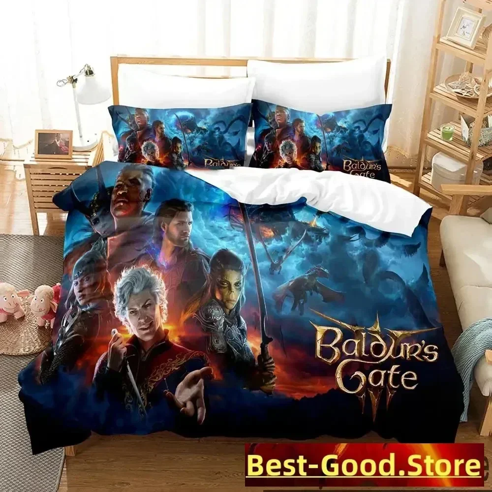 3D Print Baldurs Gate 3 Game Bedding Set Boys Girl Twin Queen King Size Duvet Cover Pillowcase Bed boys Adult Home Textileextile
3D Print Baldurs Gate 3 Game Bedding Set Boys Girl Twin Queen King Size Duvet Cover Pillowcase Bed boys Adult Home Textileextile