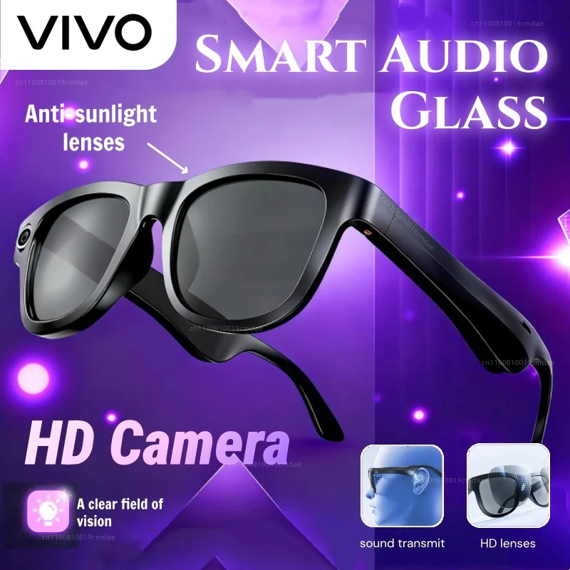 VIVO Smart Audio Bluetooth-очки, солнцезащитные очки HD для занятий спортом на открытом воздухе, HIFI-наушники, технология AI, перевод, воспроизведение музыки
VIVO Smart Audio Bluetooth-очки, солнцезащитные очки HD для занятий спортом на открытом воздухе, HIFI-наушники, технология AI, перевод, воспроизведение музыки