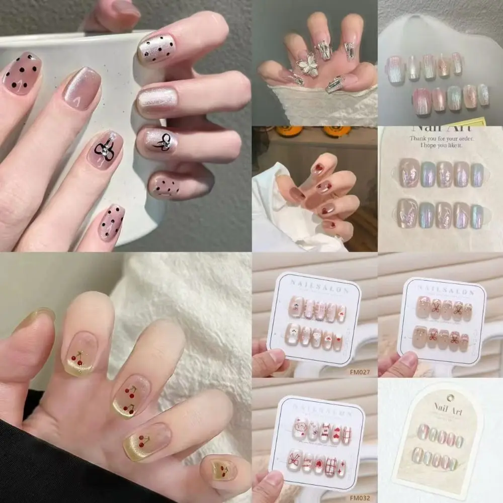 Fashion Wearable French Fake Nails Removable Cat-eye False Nail Rhinestone Square Head Gradient Nail Art Women
Fashion Wearable French Fake Nails Removable Cat-eye False Nail Rhinestone Square Head Gradient Nail Art Women