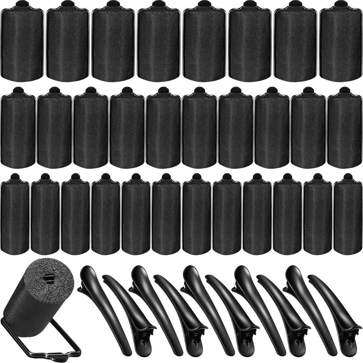 40pcs Satin Hair Rollers with Clips, 3 Sizes Foam Curlers for Sleep, No Heat Soft Curls
40pcs Satin Hair Rollers with Clips, 3 Sizes Foam Curlers for Sleep, No Heat Soft Curls