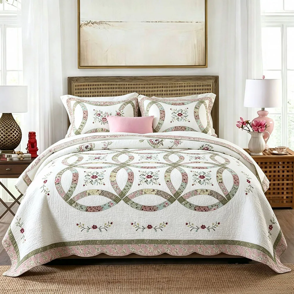 New Handmade Patchwork Quilt 100% Cotton Quilted Bedspread 3Pcs Real Patchwork Pattern Stitched Bedding Coverlet Home Decor
New Handmade Patchwork Quilt 100% Cotton Quilted Bedspread 3Pcs Real Patchwork Pattern Stitched Bedding Coverlet Home Decor