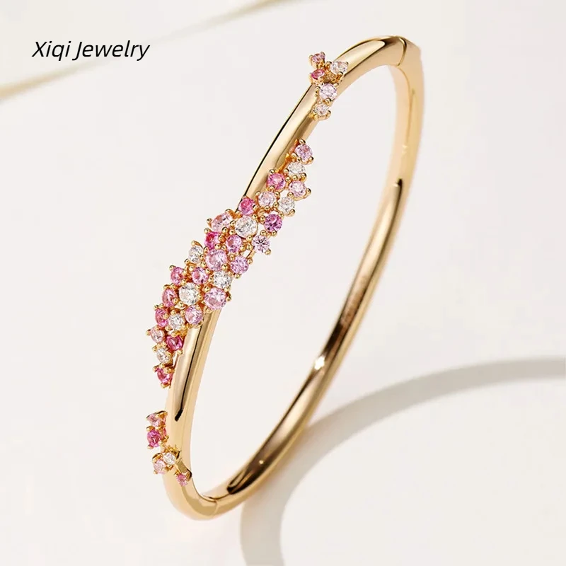 High-quality 925 Sterling Silver Luxury Jewelry with Romantic Pink Flower Design, Exquisite Ladies' Bracelet, Pa
High-quality 925 Sterling Silver Luxury Jewelry with Romantic Pink Flower Design, Exquisite Ladies' Bracelet, Pa