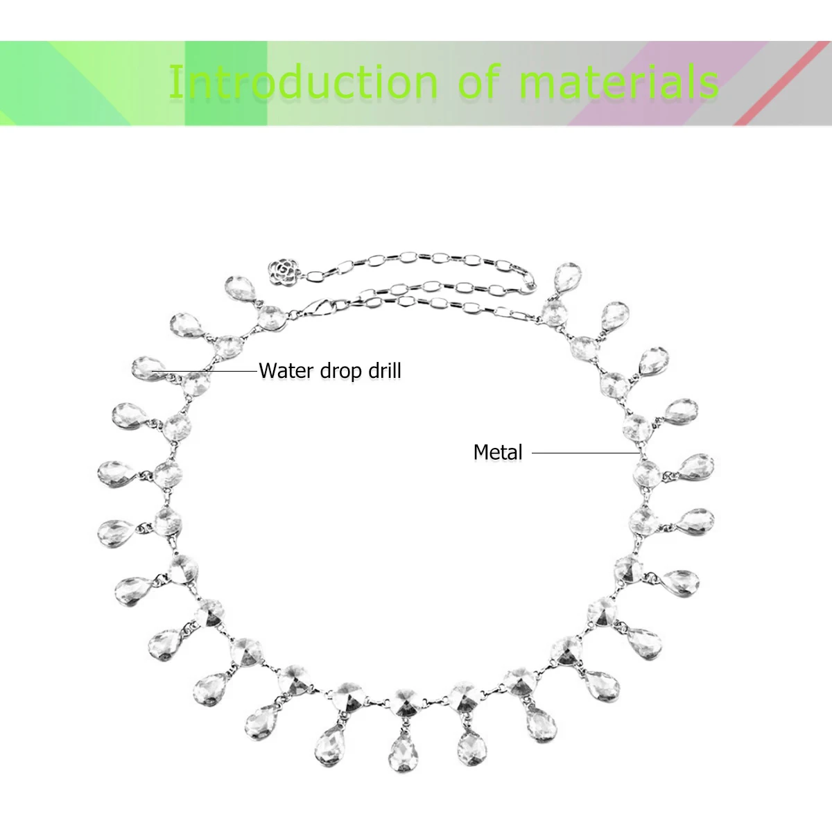 1Pc Belly Dance Rhinestone Waist Chain Decorative Dress Dance Dress Belt Waist Chain (White)
1Pc Belly Dance Rhinestone Waist Chain Decorative Dress Dance Dress Belt Waist Chain (White)