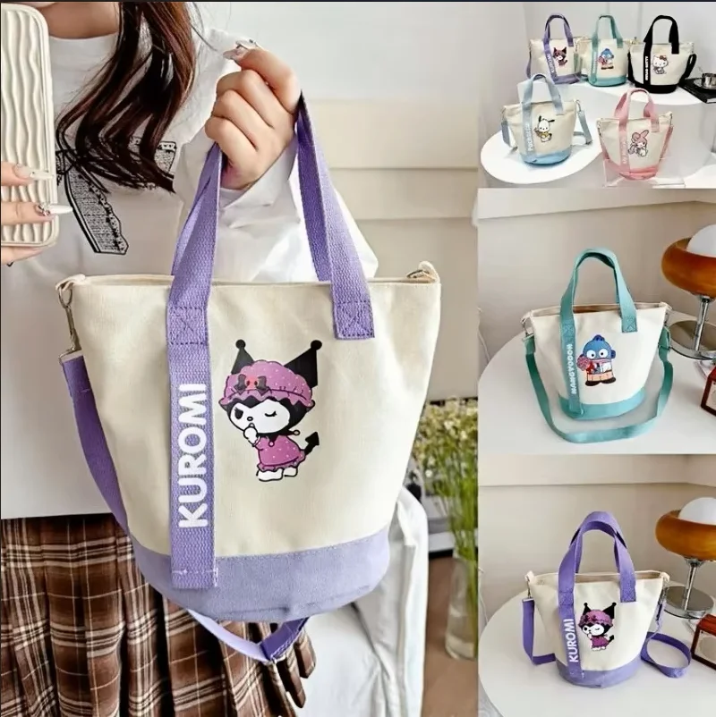Sanrio Hello Kitty Kuromi Canvas Shoulder Bag Kawaii Anime Print Lightweight Crossbody Purse for Girl
Sanrio Hello Kitty Kuromi Canvas Shoulder Bag Kawaii Anime Print Lightweight Crossbody Purse for Girl