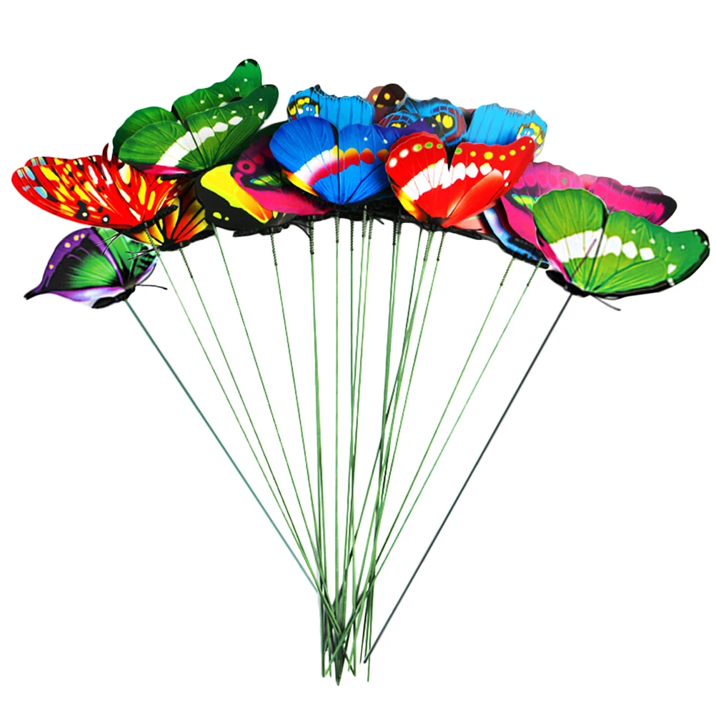 50 Pcs Butterfly Stakes 7CM Single Layer Decorations for Garden Home Yard Plant Pot Ornament Durable Lightweight
50 Pcs Butterfly Stakes 7CM Single Layer Decorations for Garden Home Yard Plant Pot Ornament Durable Lightweight