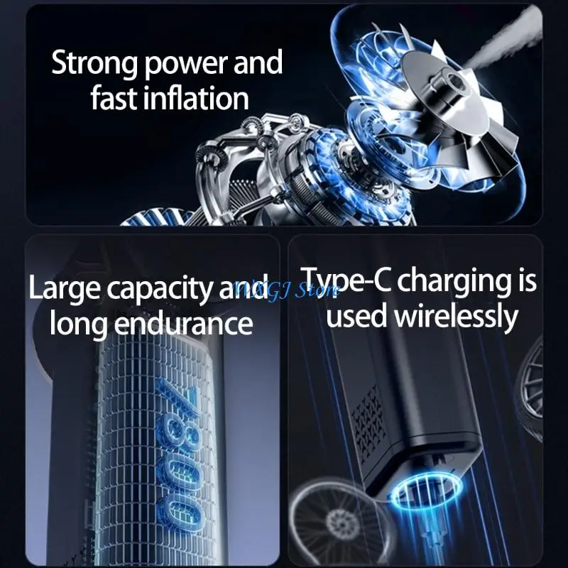 37JE ABS Material Portable Car Vacuum Tire Inflator Digital Display Emergency Use
37JE ABS Material Portable Car Vacuum Tire Inflator Digital Display Emergency Use