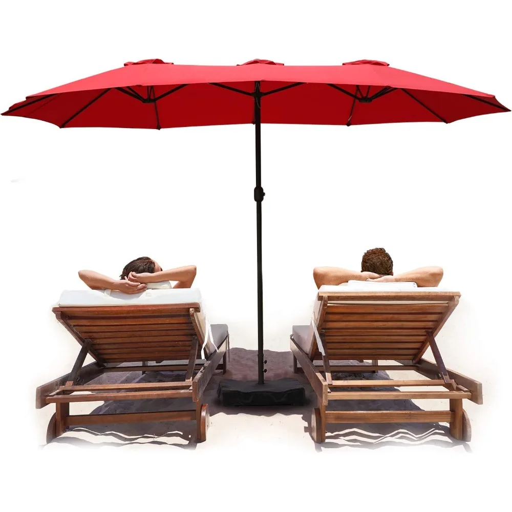 15 ft Double Sided Patio Umbrella Dining Table Outdoor Market Umbrella with Base Stand, Outdoor Patio Umbrella
15 ft Double Sided Patio Umbrella Dining Table Outdoor Market Umbrella with Base Stand, Outdoor Patio Umbrella