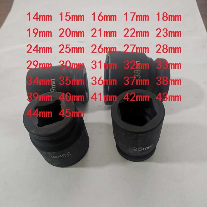 3/4 Impact Hex Black Air Sockets 14mm 15mm 16mm 17mm 18mm 19mm 21mm 22mm 23mm 24mm 27mm 30mm 33mm 34mm 35mm 38mm 39mm 41mm 45mm
3/4 Impact Hex Black Air Sockets 14mm 15mm 16mm 17mm 18mm 19mm 21mm 22mm 23mm 24mm 27mm 30mm 33mm 34mm 35mm 38mm 39mm 41mm 45mm