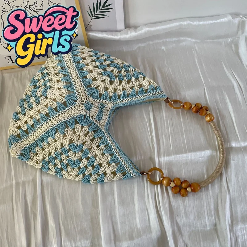 Women's Woven Straw Shoulder Bag Medium Size Handbag with Handle for Beach Vacation Tote Large Capacity Bags
Women's Woven Straw Shoulder Bag Medium Size Handbag with Handle for Beach Vacation Tote Large Capacity Bags