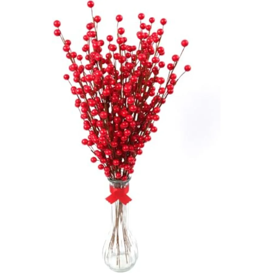 Set of 48: 17" Artificial Red Holly Berry Stems 35 Lifelike Berries Festive Christmas Decor for Trees Wreaths Garlands Home and
Set of 48: 17" Artificial Red Holly Berry Stems 35 Lifelike Berries Festive Christmas Decor for Trees Wreaths Garlands Home and