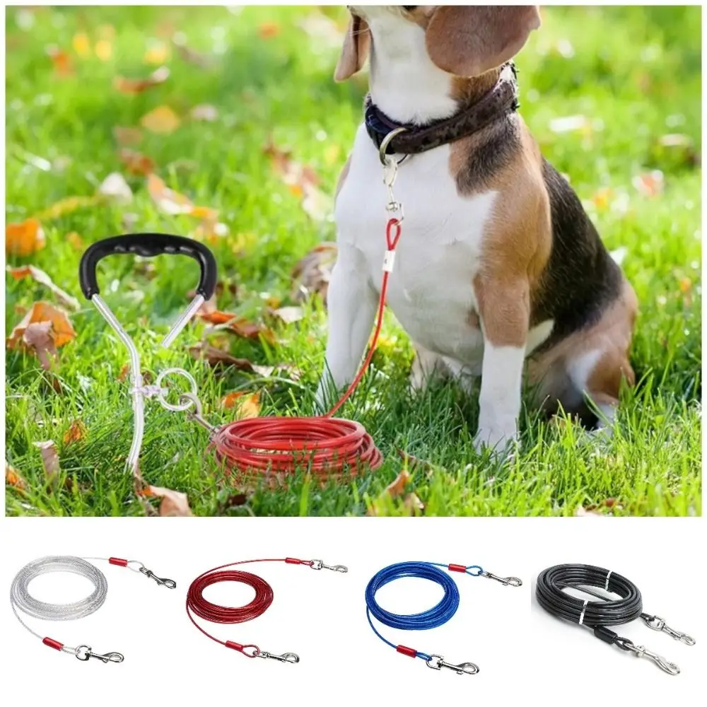 3/5/10 Meter Dog Tie Out Cable Heavy Duty Dual End Snap Hooks Pet Cable Leash Durable Anti-Rust Double Head Leash
3/5/10 Meter Dog Tie Out Cable Heavy Duty Dual End Snap Hooks Pet Cable Leash Durable Anti-Rust Double Head Leash