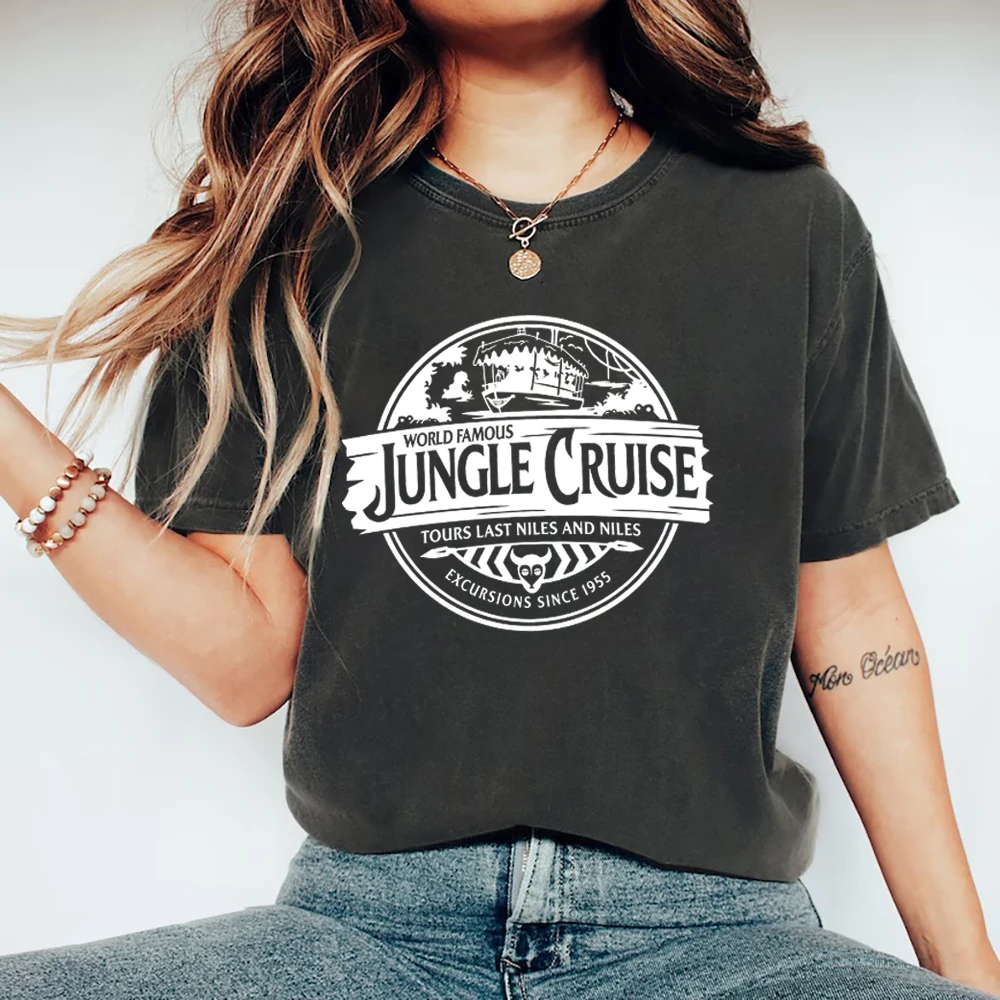 Jungle Cruise Shirt Unisex WDW Shirt Vintage Sailor Shirt Boat Graphic Tees Women Fashion Summer Causal Short Sleeved Tops
Jungle Cruise Shirt Unisex WDW Shirt Vintage Sailor Shirt Boat Graphic Tees Women Fashion Summer Causal Short Sleeved Tops