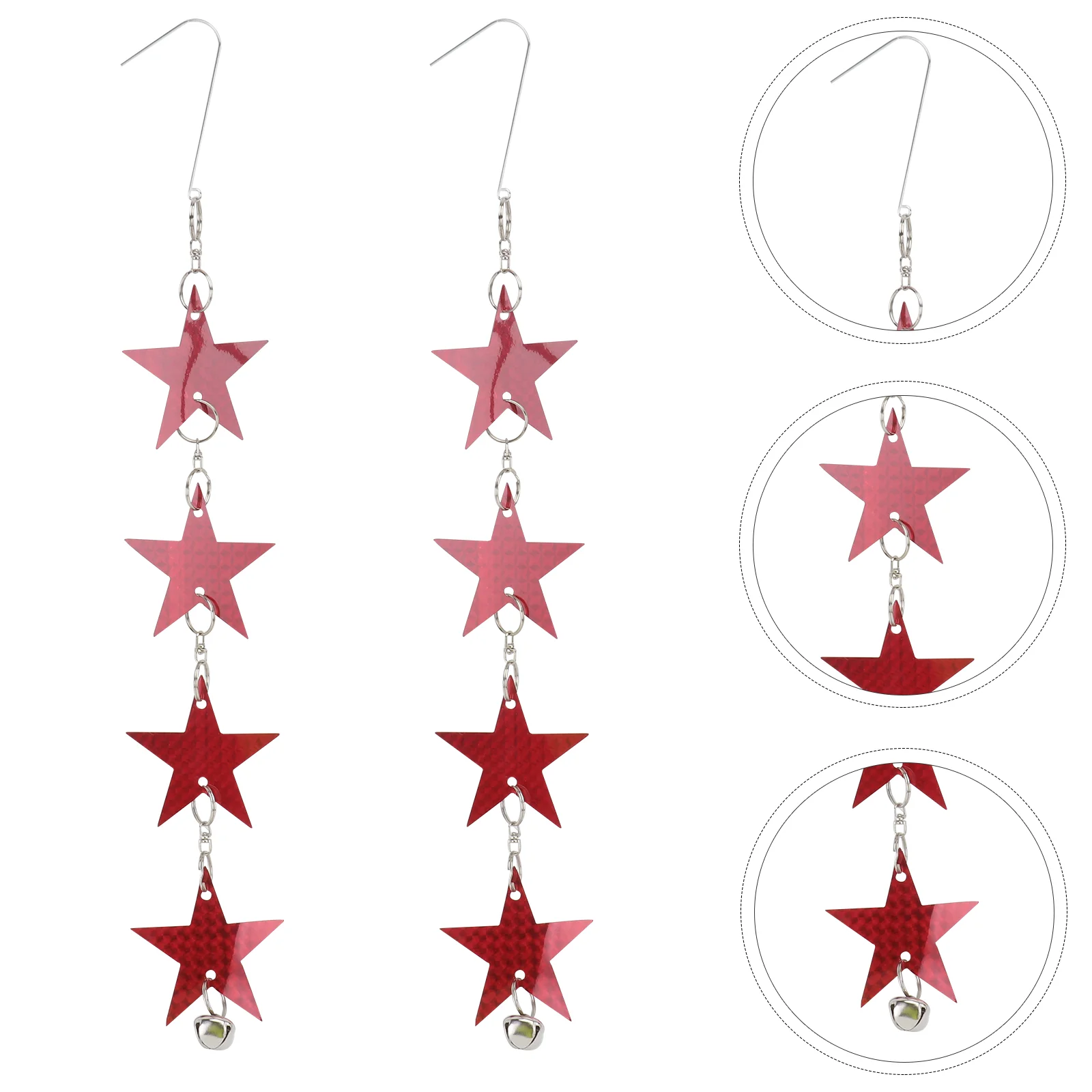 2 Pcs Five-pointed Film Reflective Decorations Repelling Tool Windmill Expelling Pvc Garden Adornments
2 Pcs Five-pointed Film Reflective Decorations Repelling Tool Windmill Expelling Pvc Garden Adornments
