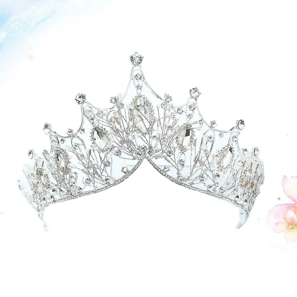Rhinestone Crown Headdress for Women Sparkly Crystal Bridal Tiara Elegant Wedding Hair Accessory Free Size Prom Party Costume
Rhinestone Crown Headdress for Women Sparkly Crystal Bridal Tiara Elegant Wedding Hair Accessory Free Size Prom Party Costume