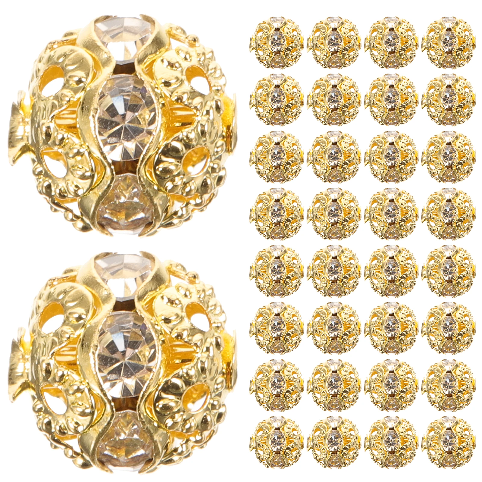 100pcs Hollow Spacer Beads For Jewelry Making Diy Bracelet Rhinestone Metal Beads Simple Design Large Bead Spacers Ornament
100pcs Hollow Spacer Beads For Jewelry Making Diy Bracelet Rhinestone Metal Beads Simple Design Large Bead Spacers Ornament