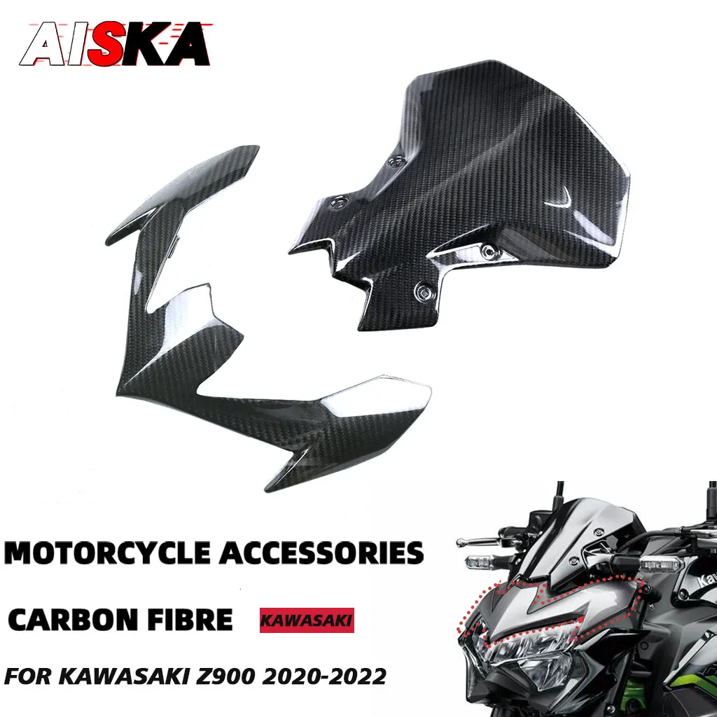 100% Full 3K Carbon Fiber Headlight Fairing Motorcycle Accessories For Kawasaki Z900 Z 900 2020 2021 2022 Dash Panel Cover Guard
100% Full 3K Carbon Fiber Headlight Fairing Motorcycle Accessories For Kawasaki Z900 Z 900 2020 2021 2022 Dash Panel Cover Guard