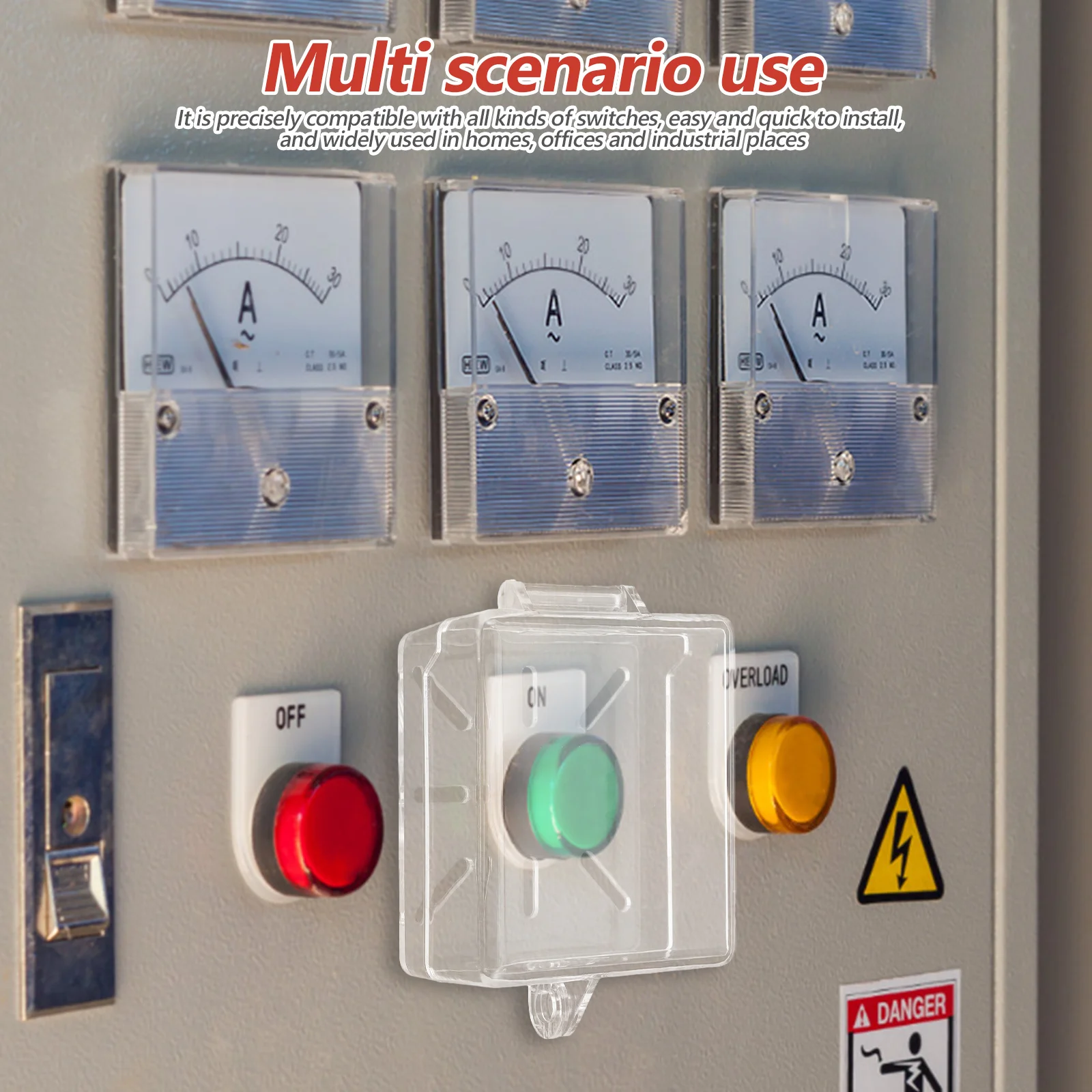 Transparent Lock Cover For Push Button Switch Waterproof Dustproof Safety Guard Protector For Home Office Industrial
Transparent Lock Cover For Push Button Switch Waterproof Dustproof Safety Guard Protector For Home Office Industrial