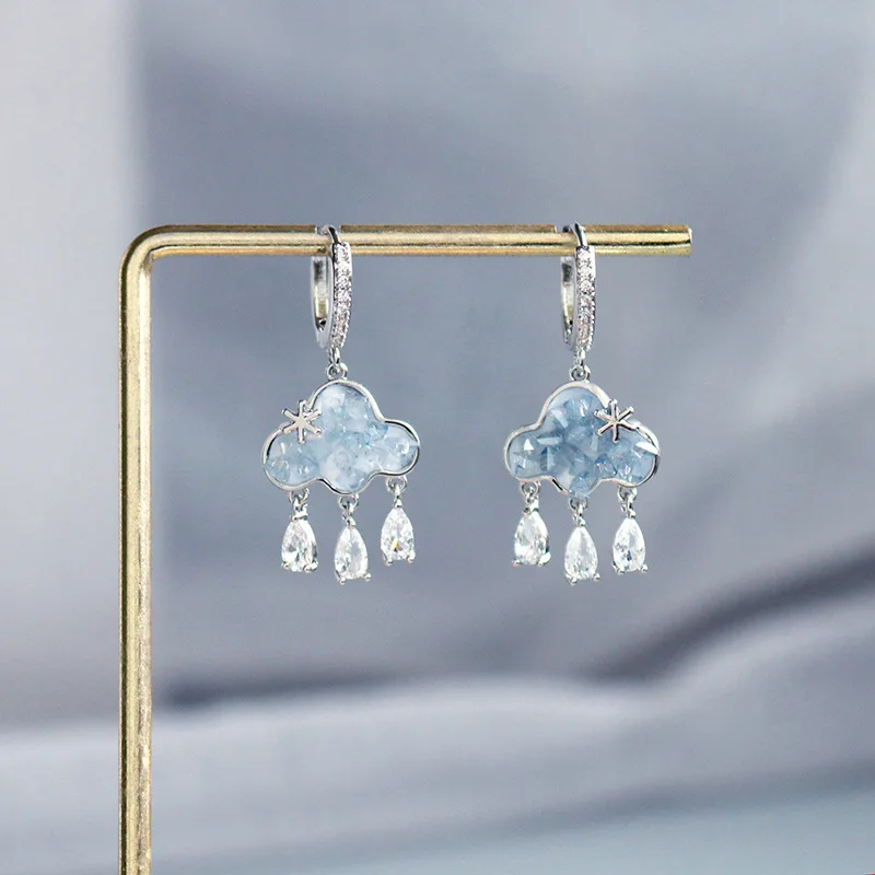 2 Pcs Exquisite Creative Cloud Water Drop Fashion Sweet Cute Personality Dangle Earrings Women Prom Daily Party Gift Jewelry
2 Pcs Exquisite Creative Cloud Water Drop Fashion Sweet Cute Personality Dangle Earrings Women Prom Daily Party Gift Jewelry