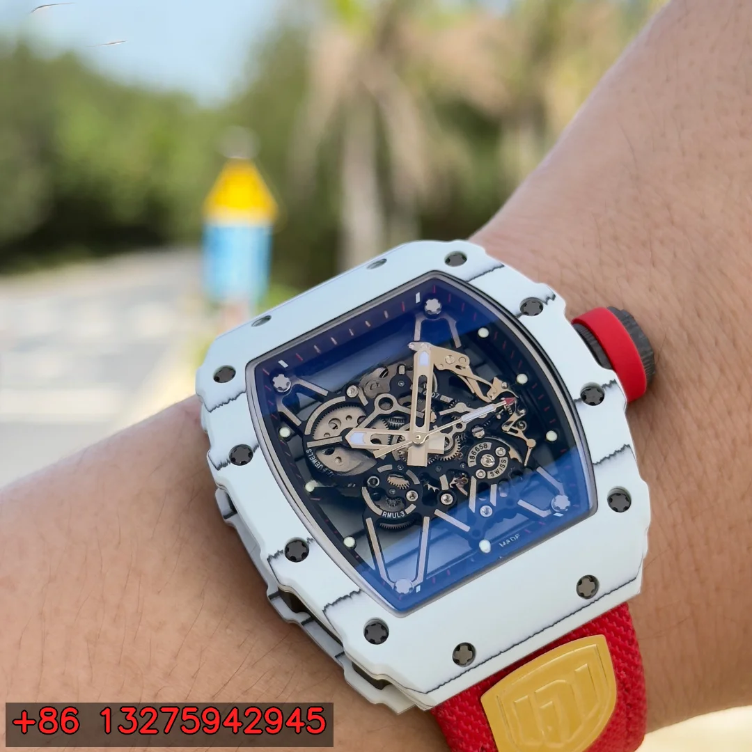 Men’s Mechanical Hand Wind Skeleton Watch with Fabric Strap Tonneau Case Luminous Sport Luxury Style Wristwatch
Men’s Mechanical Hand Wind Skeleton Watch with Fabric Strap Tonneau Case Luminous Sport Luxury Style Wristwatch