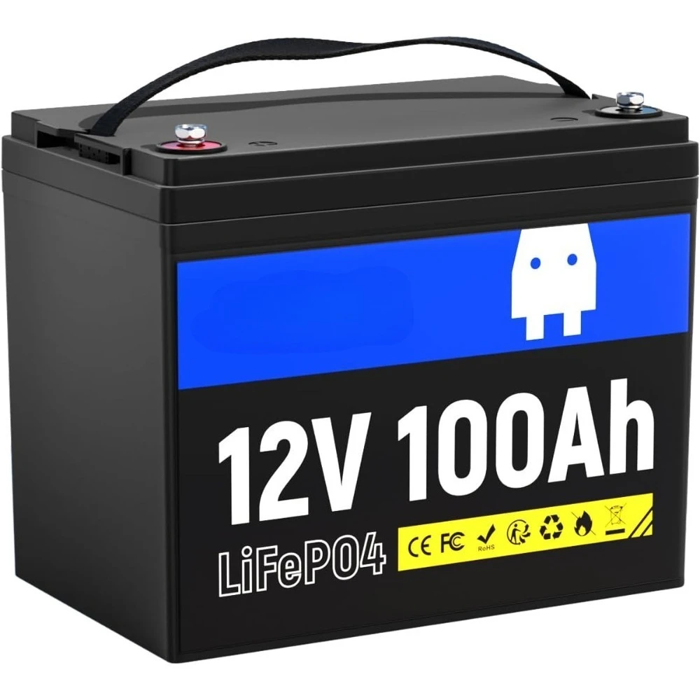 12V 100Ah LiFePO4 Lithium Battery - BCI Group 24, 15000 Cycles, Built-in 100A BMS, Low-Temperature Protection - Ideal for RVs
12V 100Ah LiFePO4 Lithium Battery - BCI Group 24, 15000 Cycles, Built-in 100A BMS, Low-Temperature Protection - Ideal for RVs