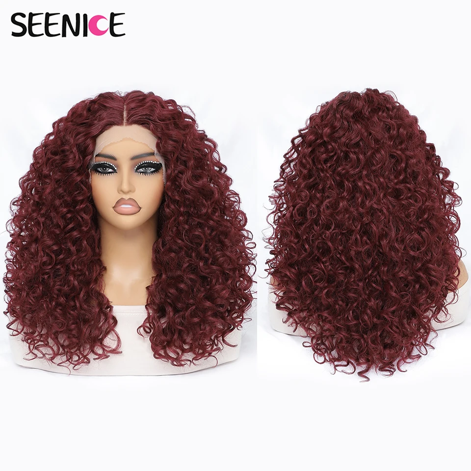 20" Kinky Curly Synthetic Lace Front Wigs Black Blonde Wig For Women Female Ginger Brown Heat Resistant Natural Cosplay Wig
20" Kinky Curly Synthetic Lace Front Wigs Black Blonde Wig For Women Female Ginger Brown Heat Resistant Natural Cosplay Wig