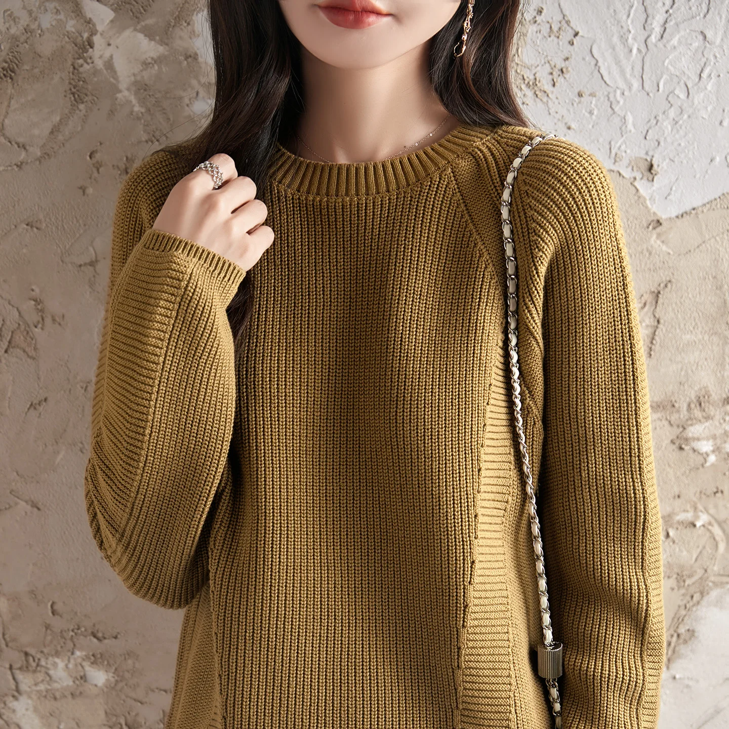 Autumn and Winter New 100% Cotton Sweater Women's Casual Solid Color Knitted O-Neck Pullover Loose Hot Selling Women's Top
Autumn and Winter New 100% Cotton Sweater Women's Casual Solid Color Knitted O-Neck Pullover Loose Hot Selling Women's Top