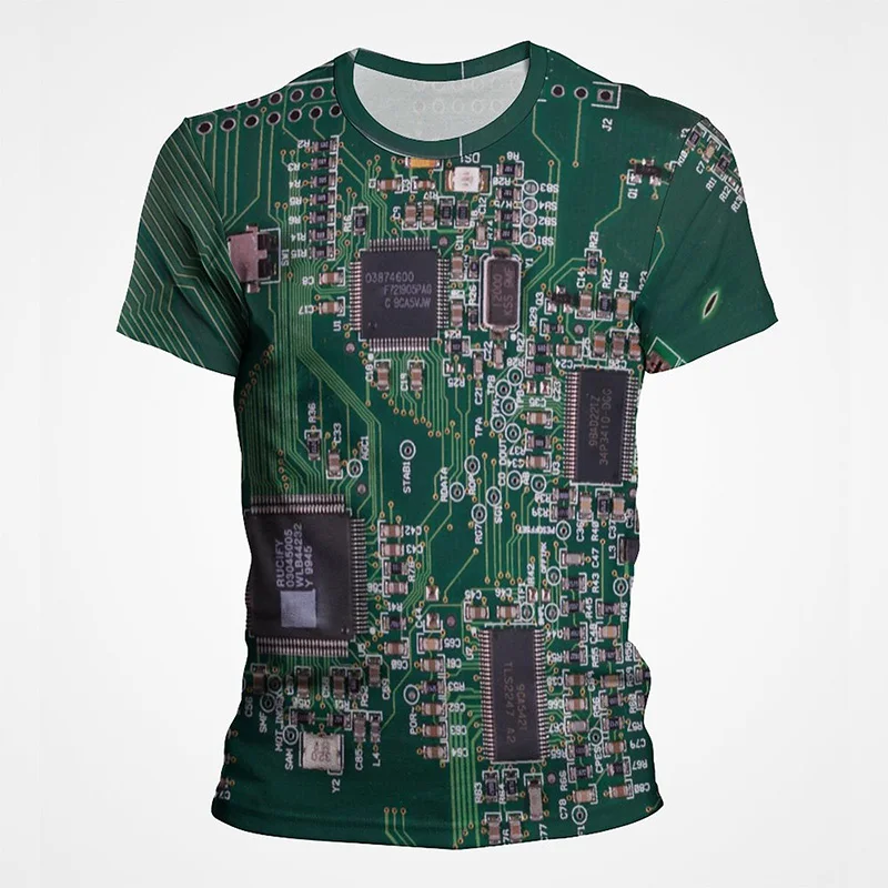 New Summer Clothes 3D Print Motherboard CPU Processor Line Circuit Board Cool T-shirt Men Women Children Casual Harajuku T shirt
New Summer Clothes 3D Print Motherboard CPU Processor Line Circuit Board Cool T-shirt Men Women Children Casual Harajuku T shirt