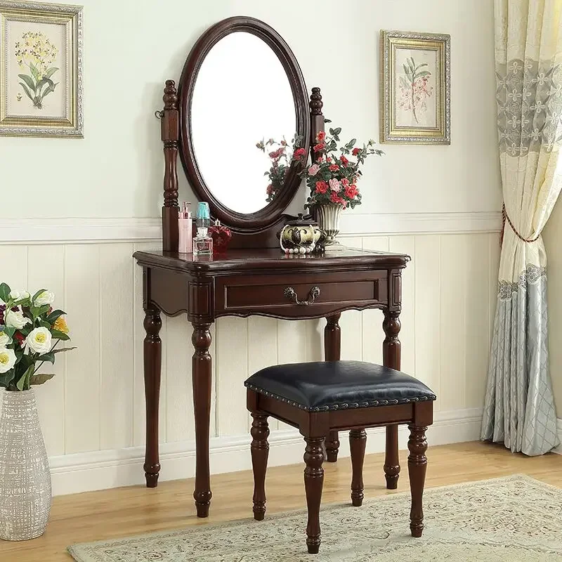Aesthetic Wood Vanity Table Storage Full Set Space Saving Bedroom Dresser Drawers Adult Luxury Mesa Tocador Bedroom Furniture
Aesthetic Wood Vanity Table Storage Full Set Space Saving Bedroom Dresser Drawers Adult Luxury Mesa Tocador Bedroom Furniture