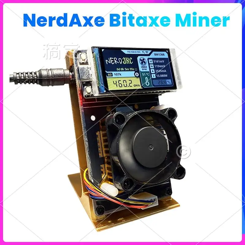 ABT-Nerdaxe Nerdminer 500Gh/S Bitaxe BM1366 ASIC Chip Вертикальный майнер Solo Lottery BTC Miner Лотерейный майнер
ABT-Nerdaxe Nerdminer 500Gh/S Bitaxe BM1366 ASIC Chip Вертикальный майнер Solo Lottery BTC Miner Лотерейный майнер