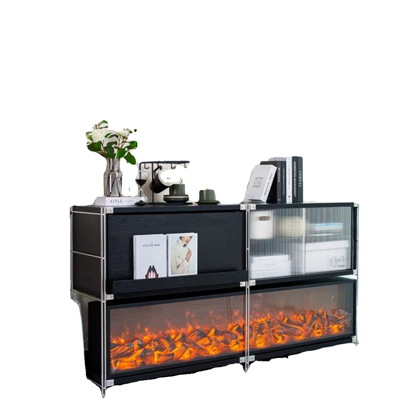 Black and white fireplace decorative cabinet creative dining side medieval storage rack
Black and white fireplace decorative cabinet creative dining side medieval storage rack