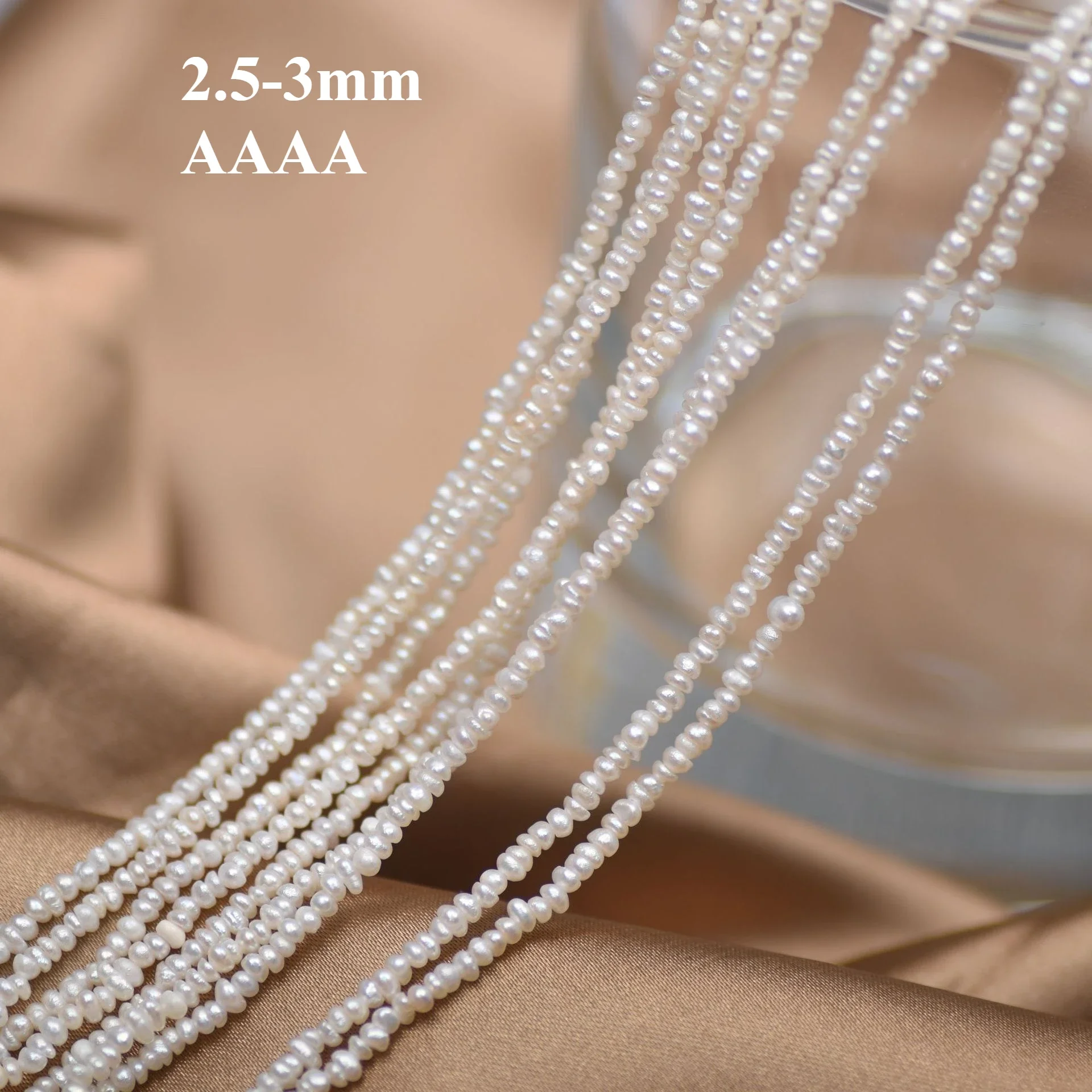 2.5-3mm 4A Radiant Natural Freshwater White Pearl Irregular Loose Bead Gift Women Jewelry Make DIY Necklace Bracelet Accessories
2.5-3mm 4A Radiant Natural Freshwater White Pearl Irregular Loose Bead Gift Women Jewelry Make DIY Necklace Bracelet Accessories