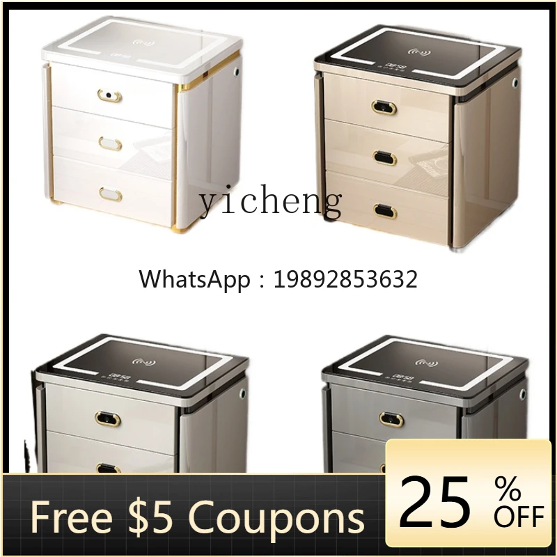 ZZ Bedroom Bedside Table Safe Box Integrated Household Fingerprint Password Cabinet Wireless Charging Bedside Storage Cabinet
ZZ Bedroom Bedside Table Safe Box Integrated Household Fingerprint Password Cabinet Wireless Charging Bedside Storage Cabinet