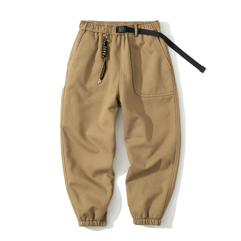American Retro Work Pants Men's Loose Elastic Waist Design Pure Color Casual Cuffed Trousers Classical Sle Khaki Cotton
American Retro Work Pants Men's Loose Elastic Waist Design Pure Color Casual Cuffed Trousers Classical Sle Khaki Cotton
