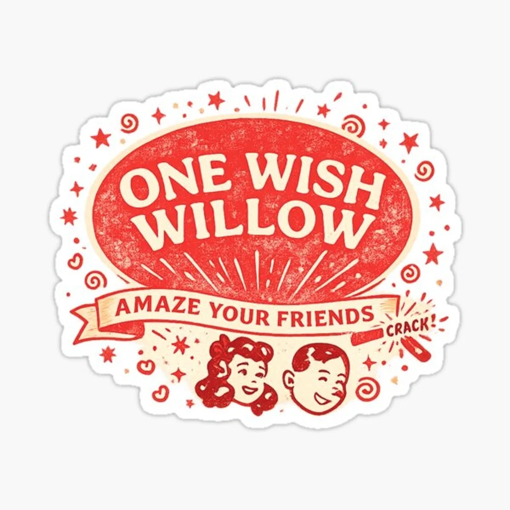 One Wish Willow, Obsession 2026 Horror Movie Sticker for Laptop Decor Bedroom Car Cute Cartoon Art Fashionable Public Suitcase
One Wish Willow, Obsession 2026 Horror Movie Sticker for Laptop Decor Bedroom Car Cute Cartoon Art Fashionable Public Suitcase