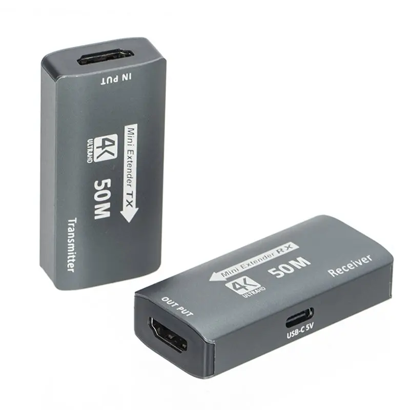 TX RX Adapter 4K -Compatible Extender Over CAT6 Network Ethernet LAN RJ45 Ports Up To 50M HDTV To RJ45 For PC DVD
TX RX Adapter 4K -Compatible Extender Over CAT6 Network Ethernet LAN RJ45 Ports Up To 50M HDTV To RJ45 For PC DVD