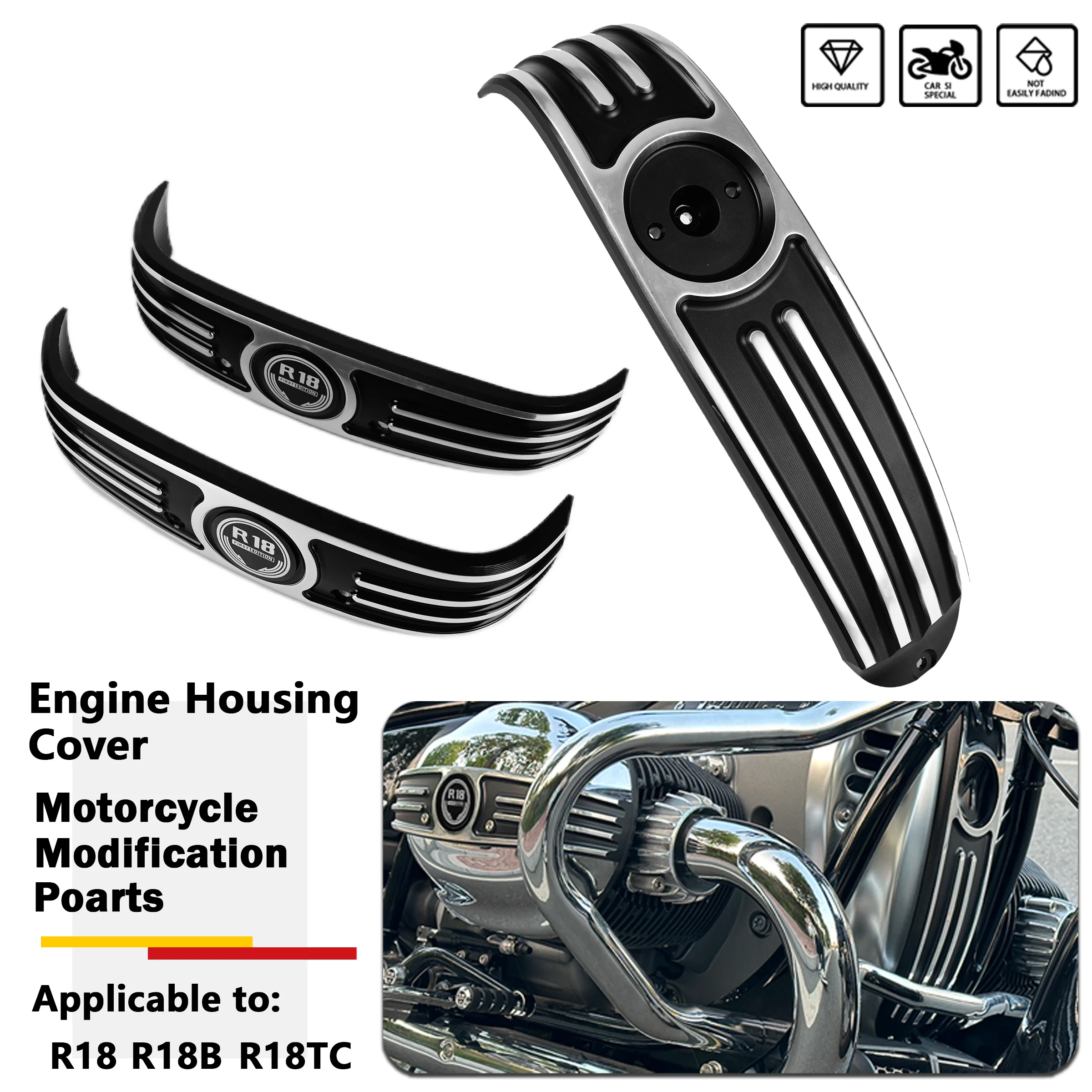 Motorcycle Engine Housing Trim Cylinder Head Protector Cover Aluminum For BMW R18 Classic 100Years R18B/Roctane/Transcontinental
Motorcycle Engine Housing Trim Cylinder Head Protector Cover Aluminum For BMW R18 Classic 100Years R18B/Roctane/Transcontinental