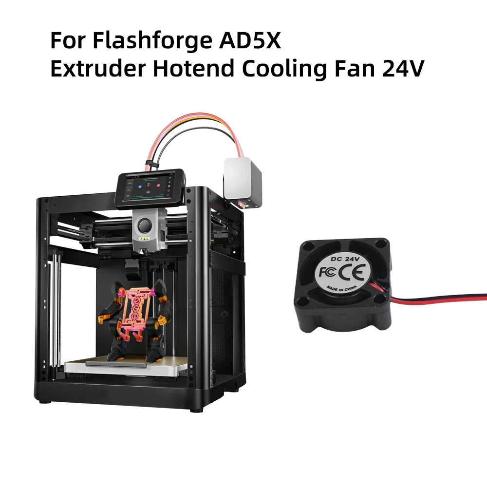 Вентилятор 3010/4010/4020/5015/12032 для экструдера Flashforge Adventurer 5M Pro / AD5X, 24В, для 3D-принтеров Flashforge
Вентилятор 3010/4010/4020/5015/12032 для экструдера Flashforge Adventurer 5M Pro / AD5X, 24В, для 3D-принтеров Flashforge
