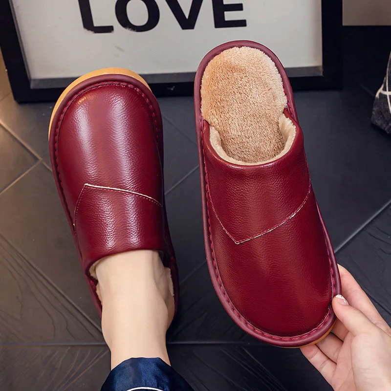 Home Slippers for Women Winter Plush Leather Indoor House Shoes Big Size Men's Slippers Ladies Luxury Flats Sandals Flip Flops Y
Home Slippers for Women Winter Plush Leather Indoor House Shoes Big Size Men's Slippers Ladies Luxury Flats Sandals Flip Flops Y
