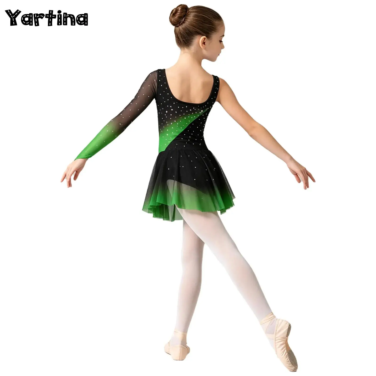 Kids Girls Rhythmic Gymnastics Ballet Jersey Lyrical Dance Figure Skating Costume Split Shiny Rhinestones Ballet Leotard Dress
Kids Girls Rhythmic Gymnastics Ballet Jersey Lyrical Dance Figure Skating Costume Split Shiny Rhinestones Ballet Leotard Dress